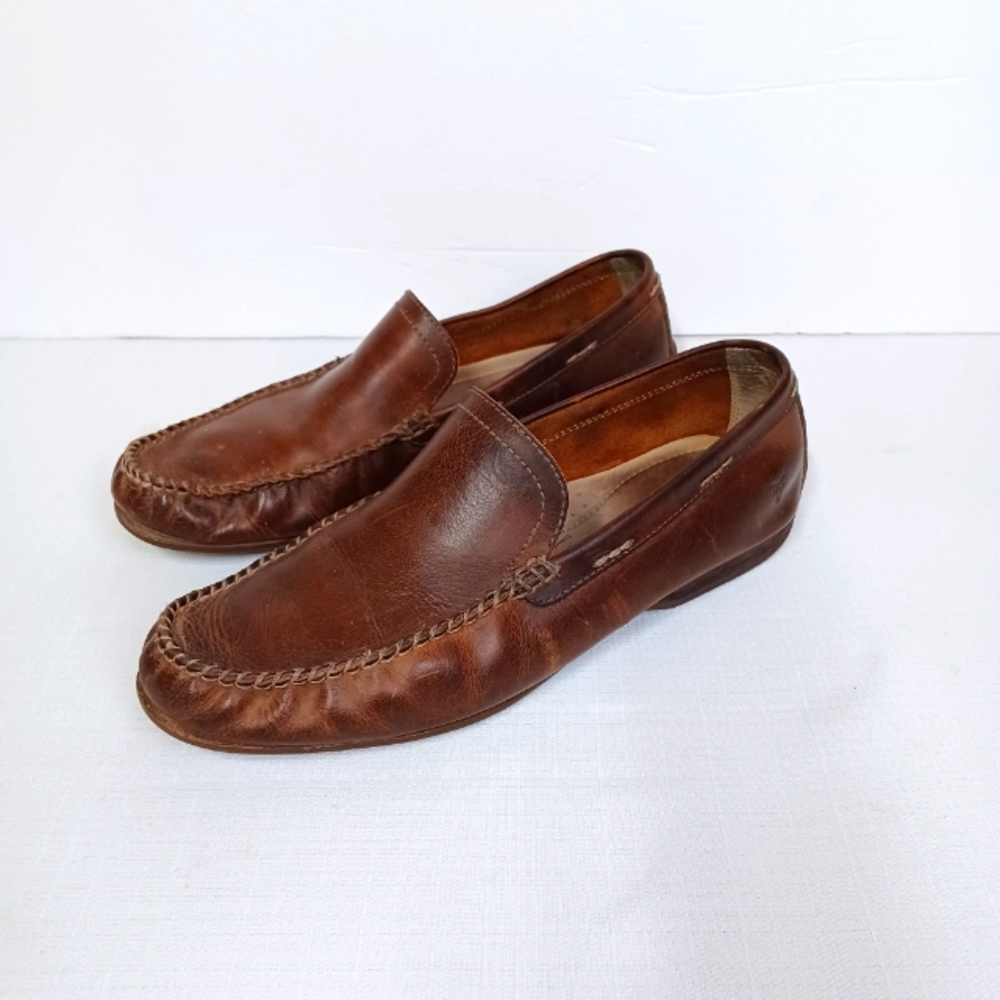 Frye slip on driving loafers men's size 10